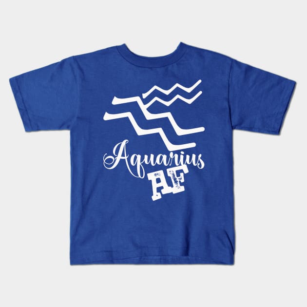 Aquarius AF Kids T-Shirt by Skyborne Designs